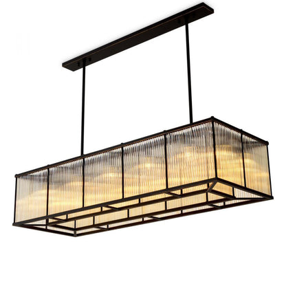 Eichholtz Chandelier Bernardi Rectangular Bronze
