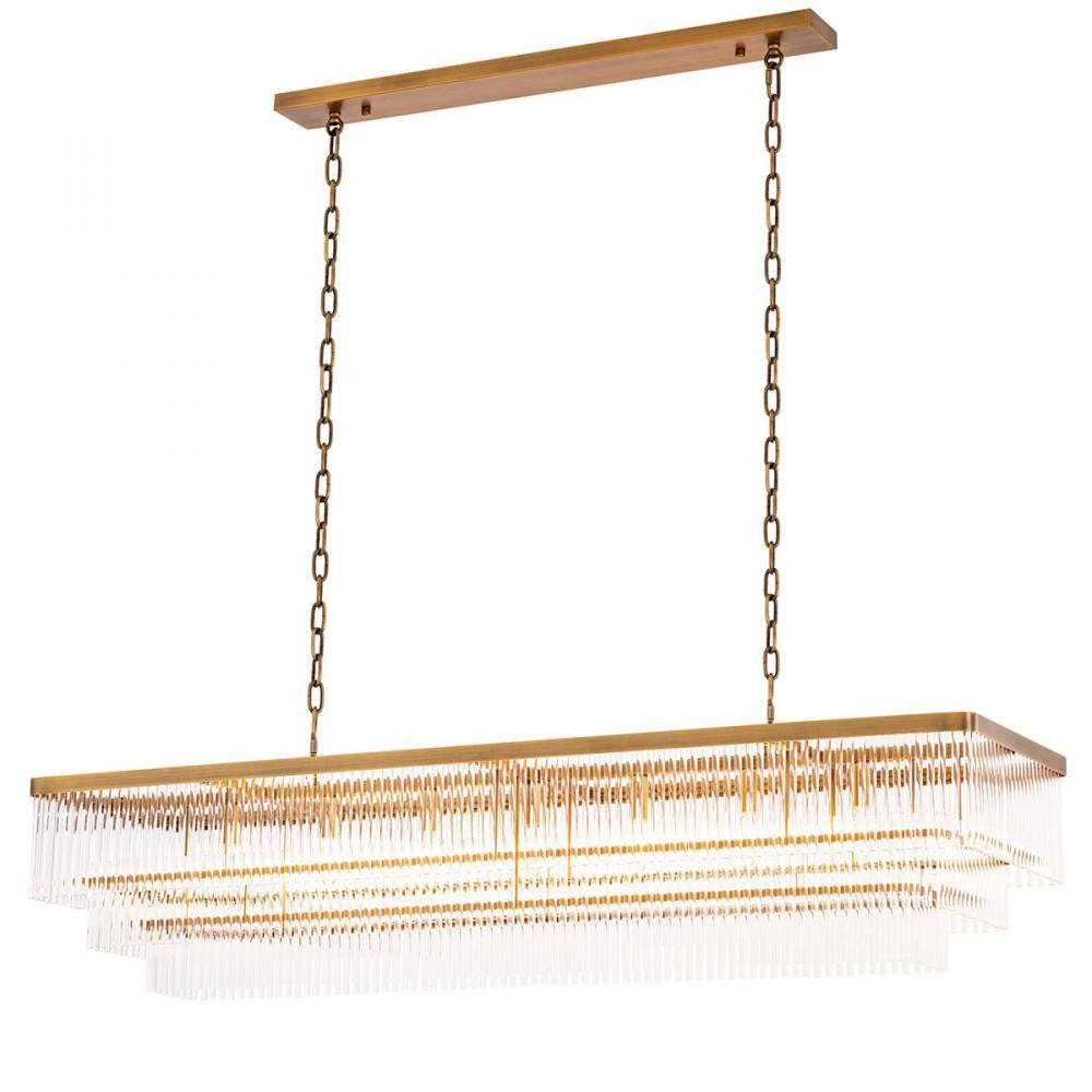 Eichholtz Chandelier East rectangular Antique Brass