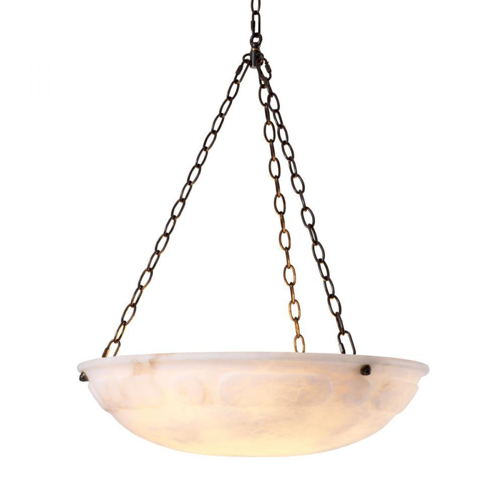 Eichholtz Chandelier Novara Bronze, Alabaster