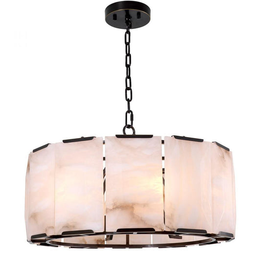 Eichholtz Chandelier Ortiz Bronze, Alabaster