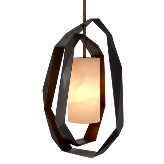 Eichholtz Chandelier Santos Double Gunmetal, Antique Brass