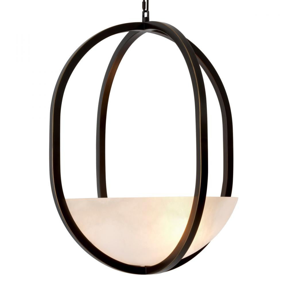 Eichholtz Chandelier Scapa Bronze, Alabaster