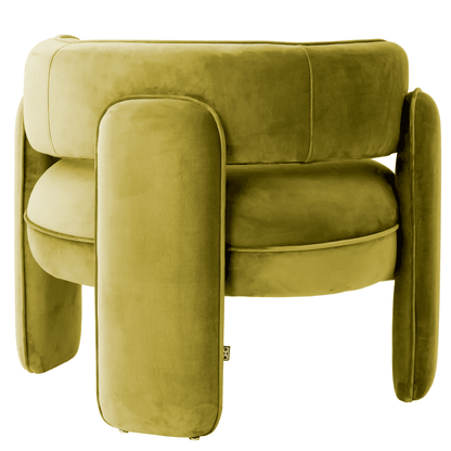 Eichholtz Chaplin Armchair, Savona Green Velvet, 26.97"H (A117596 YV0J03YT4E)