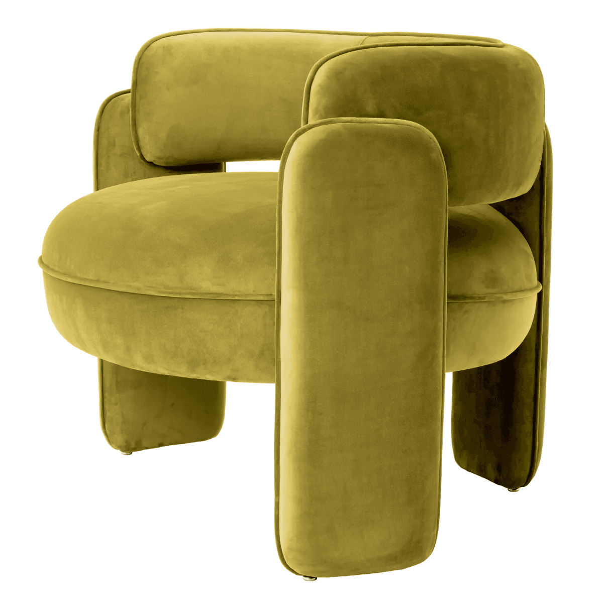 Eichholtz Chaplin Armchair, Savona Green Velvet, 26.97"H (A117596 YV0J03YT4E)