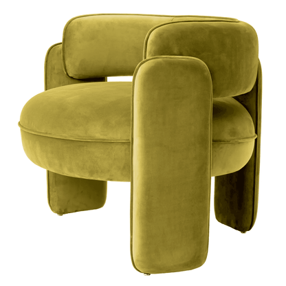 Eichholtz Chaplin Armchair, Savona Green Velvet, 26.97"H (A117596 YV0J03YT4E)