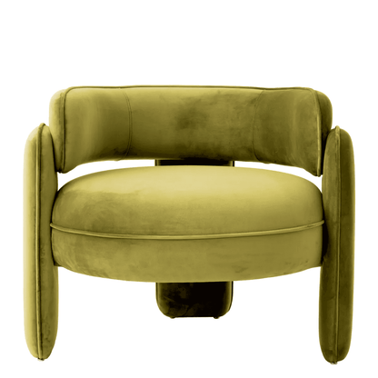 Eichholtz Chaplin Armchair, Savona Green Velvet, 26.97"H (A117596 YV0J03YT4E)