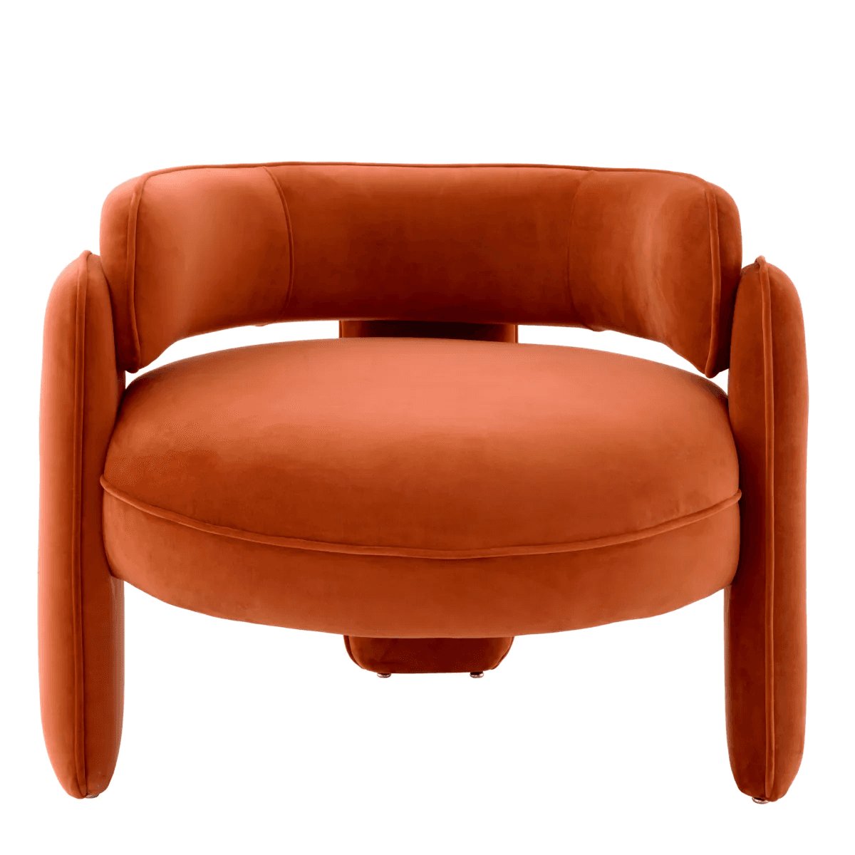Eichholtz Chaplin Armchair, Savona Orange Velvet, 26.97"H (A117595 YV0J03YT4C)