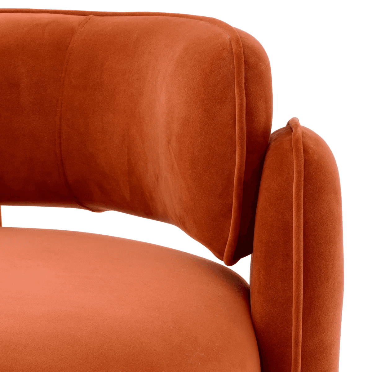 Eichholtz Chaplin Armchair, Savona Orange Velvet, 26.97"H (A117595 YV0J03YT4C)