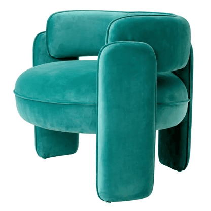 Eichholtz Chaplin Armchair, Savona Turquoise Velvet, 26.97"H (A117287 YV0J03YT4D)
