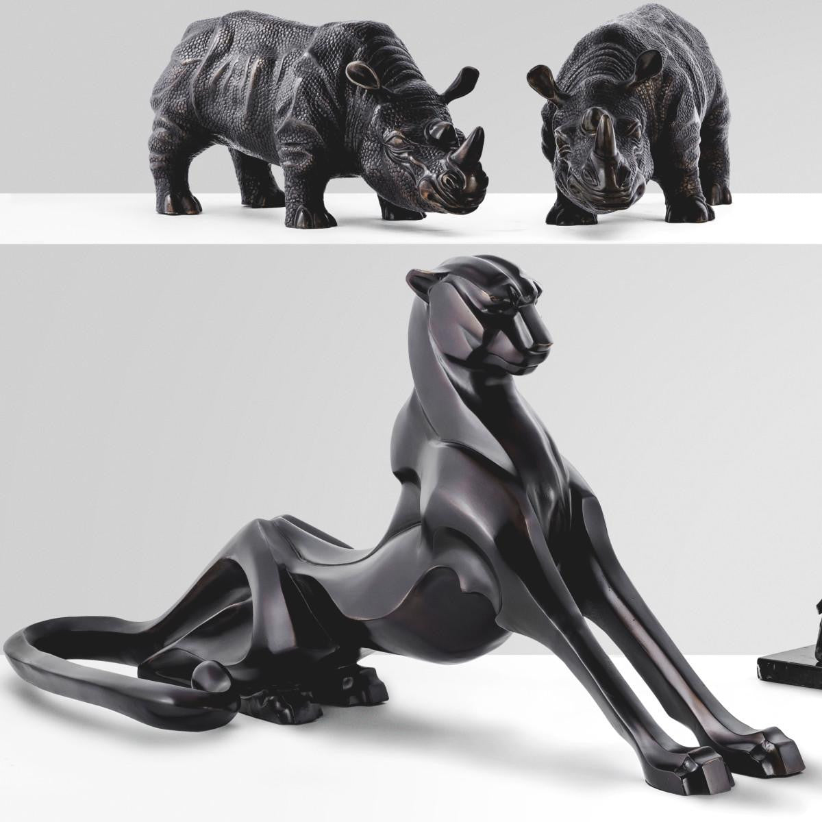 Eichholtz Cheetah Sculpture, Bronze, 33.46"W (109806 YV0J03YV16)