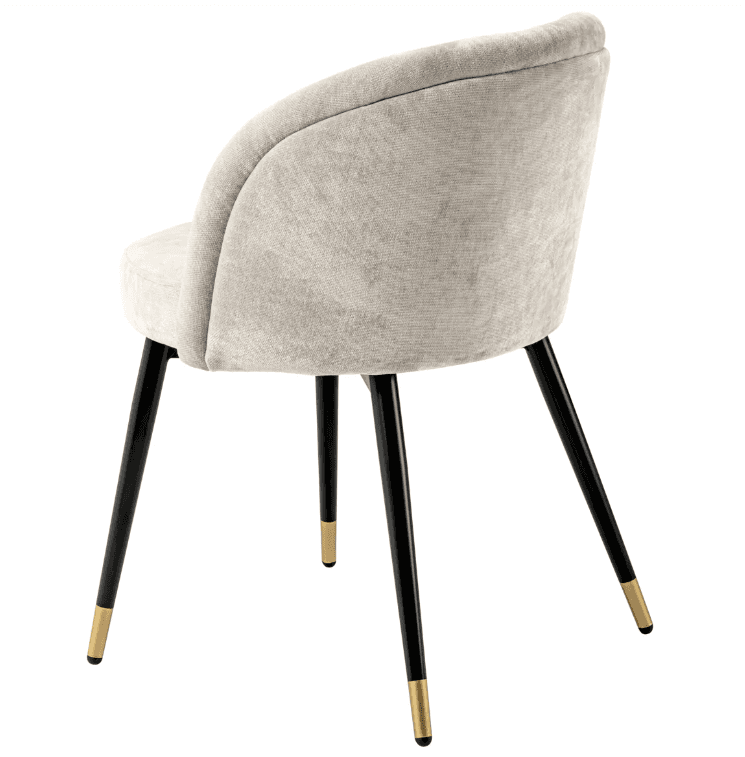 Eichholtz Chloe Dining Chair, Set of 2, Clarck Sand Fabric, 30.31"H (A114859 YV0J03YX15)