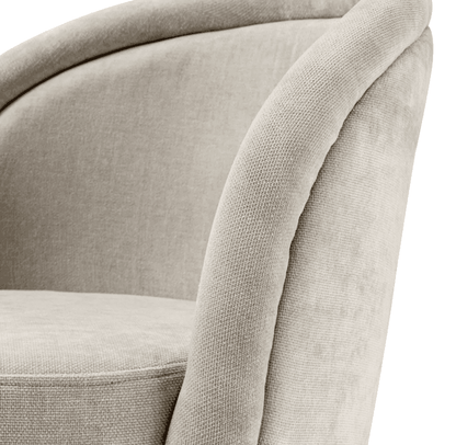Eichholtz Chloe Dining Chair, Set of 2, Clarck Sand Fabric, 30.31"H (A114859 YV0J03YX15)