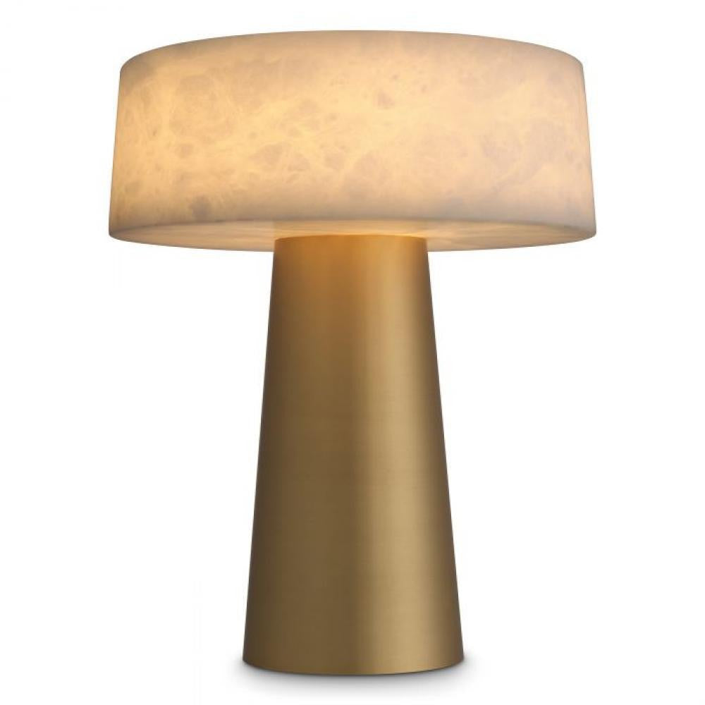 Eichholtz Cinco Table Lamp Antique Brass, Alabaster