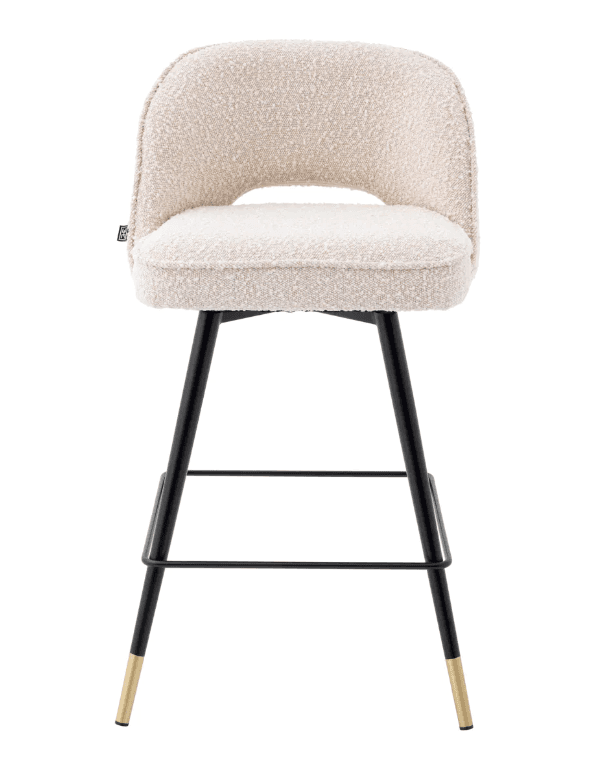 Cliff Counter Stool Set of 2 - Boucle Cream detail