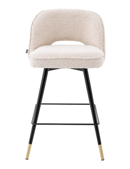 Cliff Counter Stool Set of 2 - Boucle Cream detail