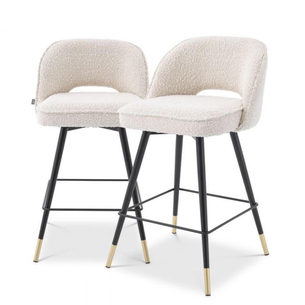 Cliff Counter Stool Set of 2 - Boucle Cream