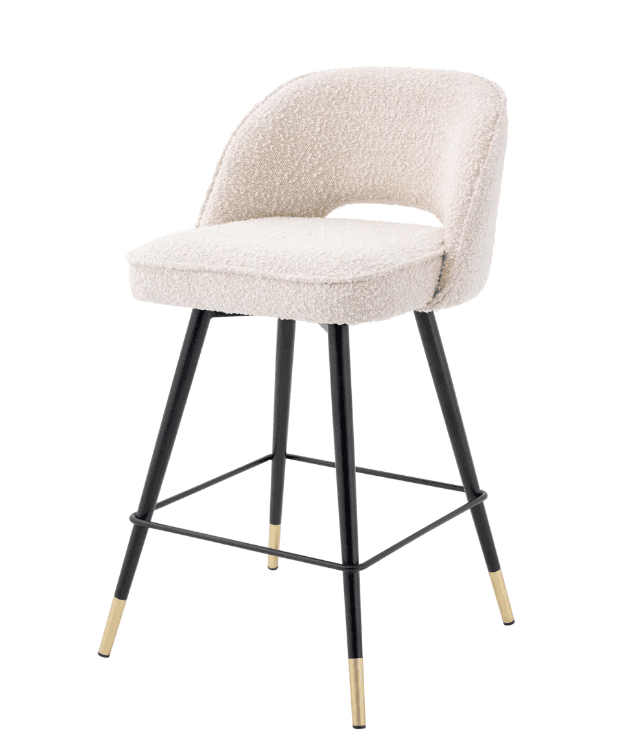 Cliff Counter Stool Set of 2 - Boucle Cream side