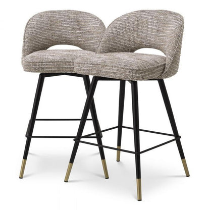 Cliff Counter Stool Set of 2 - Mademoiselle Beige