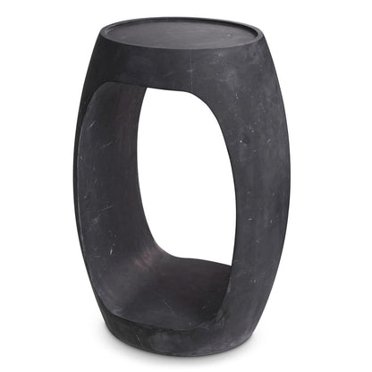Eichholtz Clipper Side Table, Black Marble, 21.85"H (115369 YV0J041UPV)