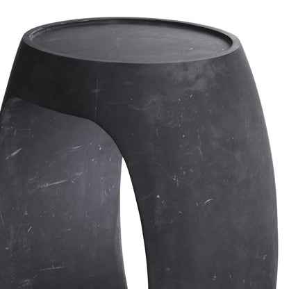Eichholtz Clipper Side Table, Black Marble, 21.85"H (115369 YV0J041UPV)