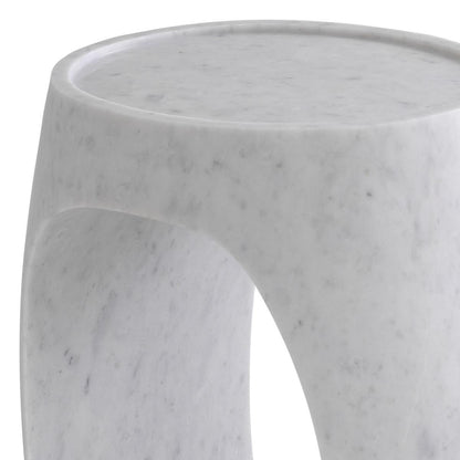 Eichholtz Clipper Side Table, White Marble, 21.65"H (114896 YV0J041UPW)