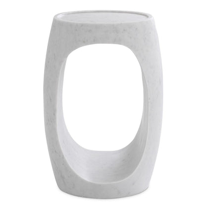 Eichholtz Clipper Side Table, White Marble, 21.65"H (114896 YV0J041UPW)