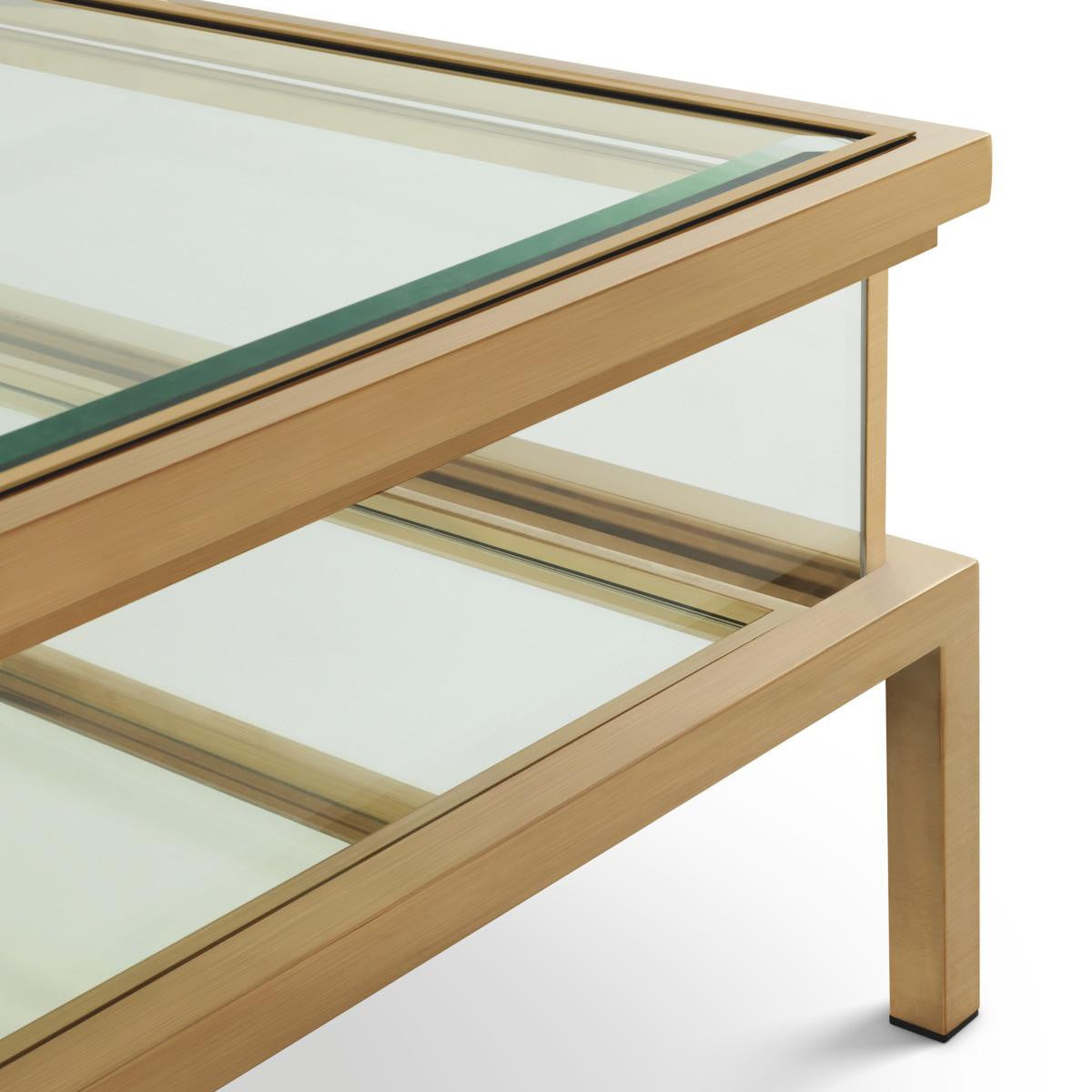 Eichholtz Harvey Coffee Table Rectangular - Brushed Brass