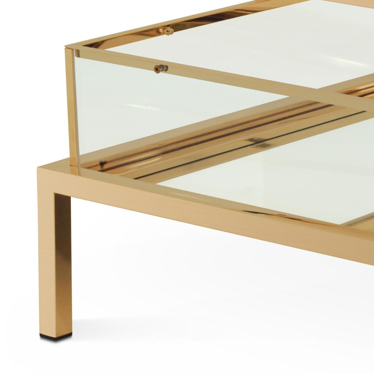 Eichholtz Harvey Coffee Table Rectangular - Brushed Brass