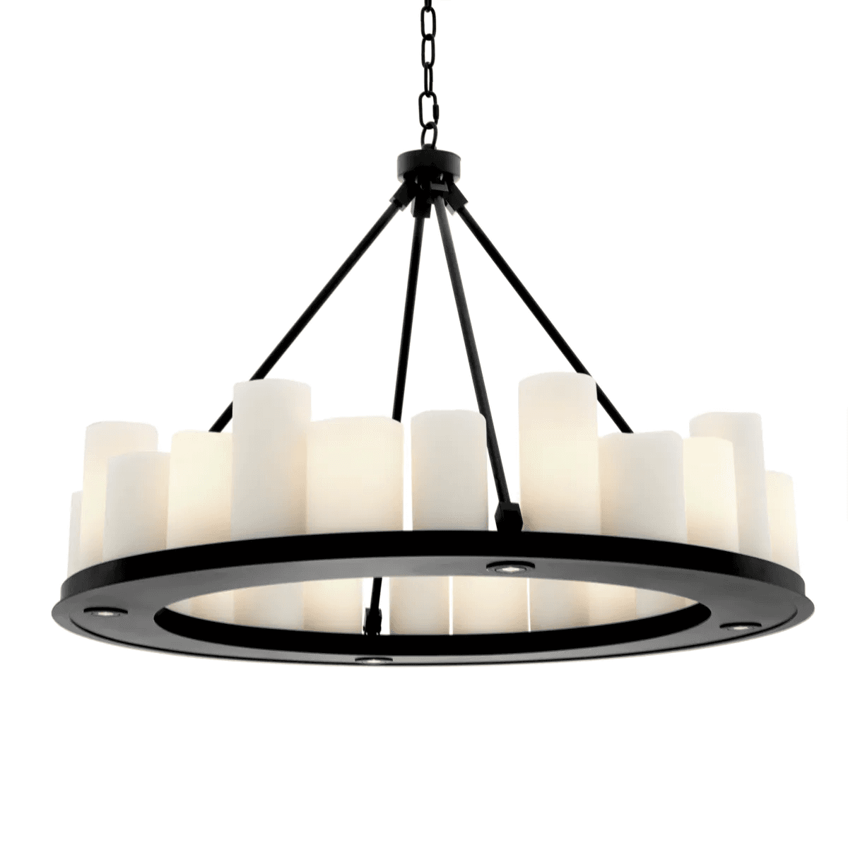 Eichholtz Commodore Chandelier, 24-Light, LED Integrated, Black, 35.43"W (111304UL YV0J03YU32)