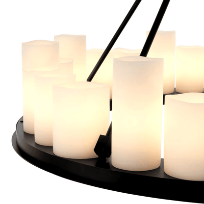 Eichholtz Commodore Chandelier, 24-Light, LED Integrated, Black, 35.43"W (111304UL YV0J03YU32)