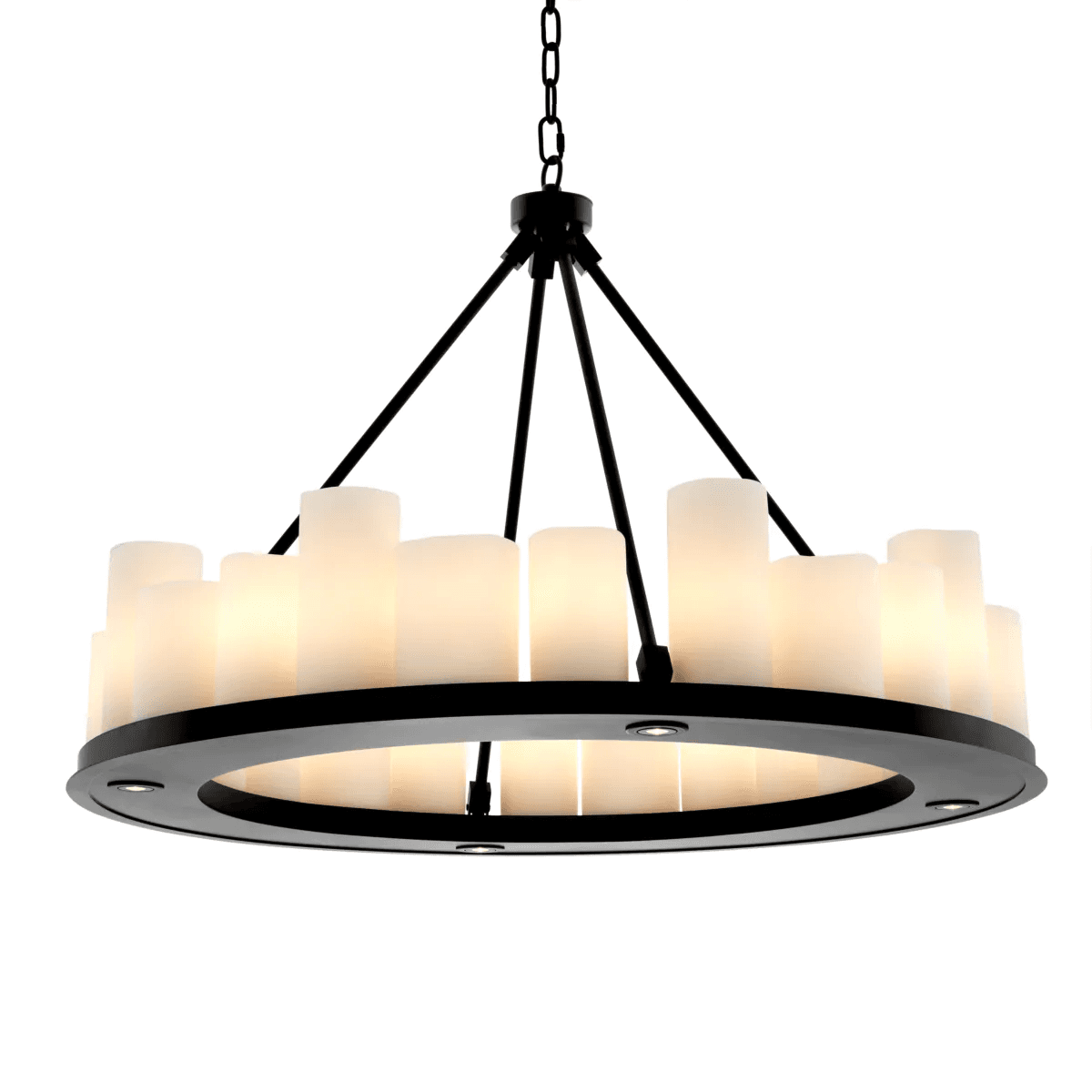 Eichholtz Commodore Chandelier, 24-Light, LED Integrated, Black, 35.43"W (111304UL YV0J03YU32)