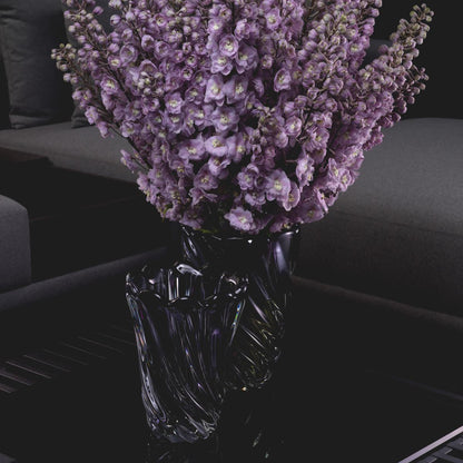 Eichholtz Contessa Vase, Large, Gray Glass, 11.42"H (115183 YV0J041XP4)