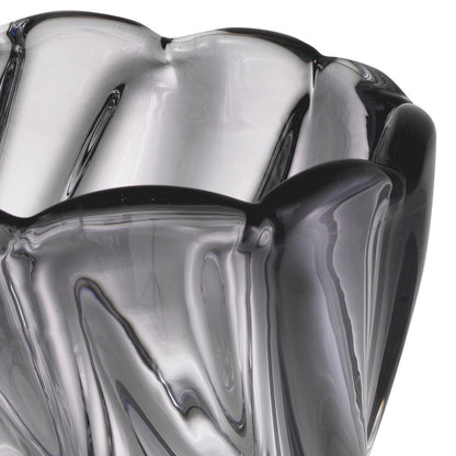Eichholtz Contessa Vase, Large, Gray Glass, 11.42"H (115183 YV0J041XP4)