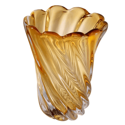 Eichholtz Contessa Vase, Small, Yellow Glass, 10.04"H (115406 YV0J041XP8)