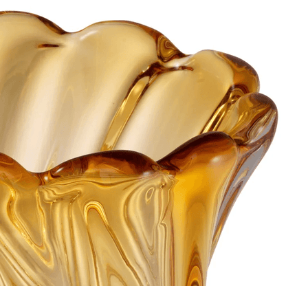 Eichholtz Contessa Vase, Small, Yellow Glass, 10.04"H (115406 YV0J041XP8)