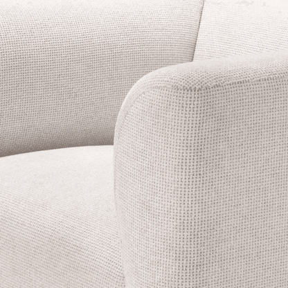 Eichholtz Corso Armchair, Lyssa Off-White Fabric, Black Base, 27.95"H (A115811 YV0J03YT4G)