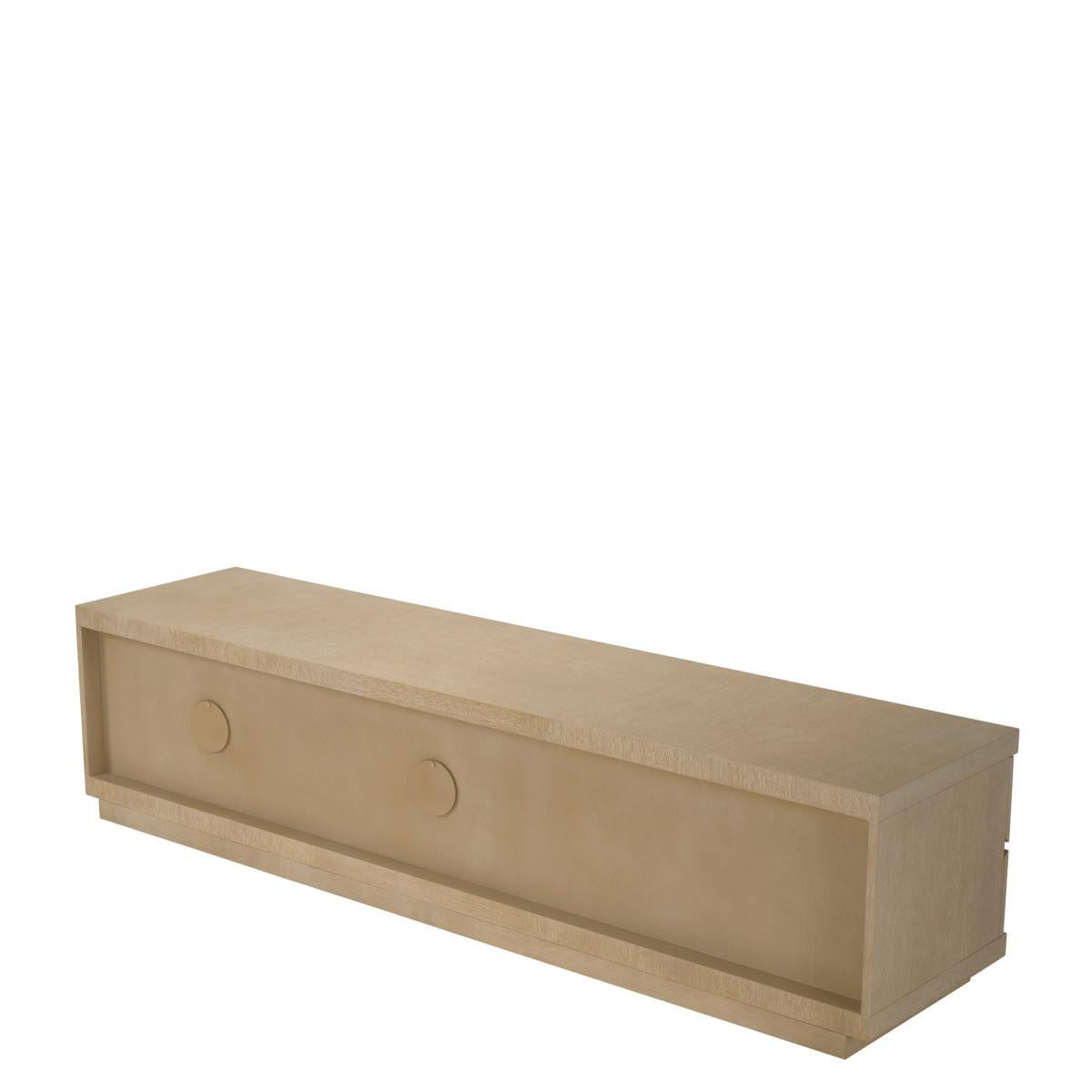 Eichholtz Crosby Television Cabinet, Washed Oak, 86.61"W (115173 YV0J041XMC)