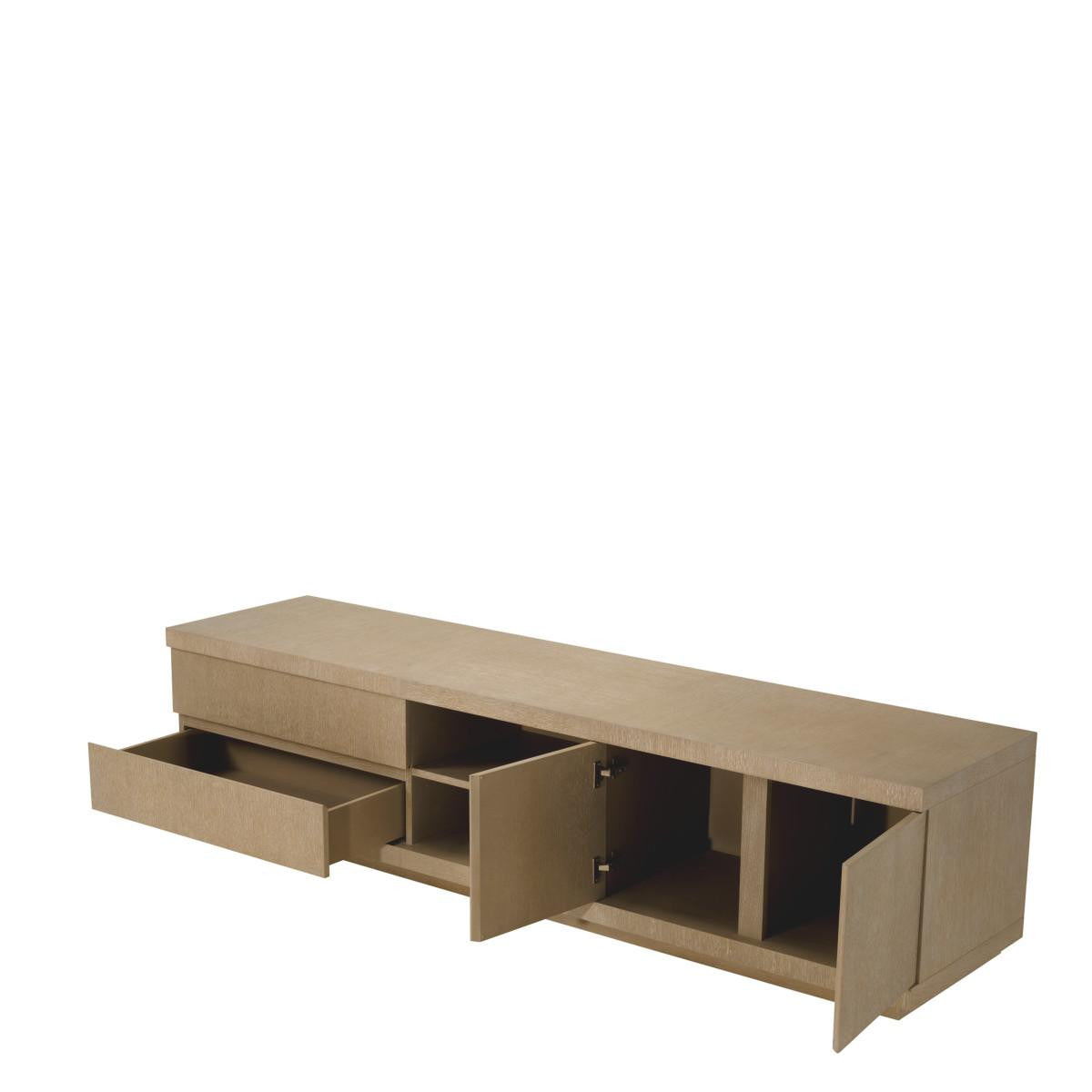 Eichholtz Crosby Television Cabinet, Washed Oak, 86.61"W (115173 YV0J041XMC)