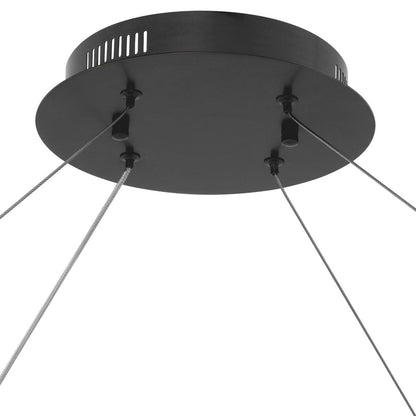 Eichholtz Damien Chandelier, 1-Light, X-Large, LED Integrated, Bronze, Frosted Glass, 54.72"W (114751UL YV0J03YU36)