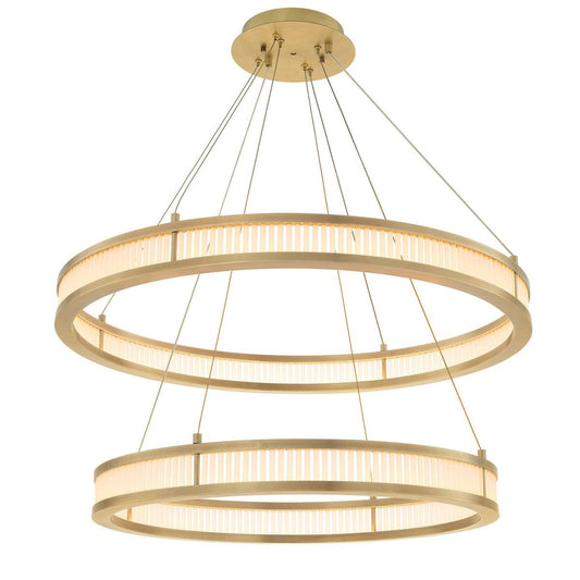 Eichholtz Damien Chandelier, 2 Tier Antique Brass