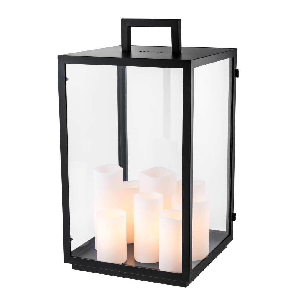 Eichholtz Debonair Table Lamp, 8-Light, Black, Clear Glass, 25.59"H (110564UL ), Eichholtz 110564UL YV0J041WNA