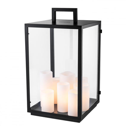 Eichholtz Debonair Table Lamp, 8-Light, Black, Clear Glass, 25.59"H (110564UL ), Eichholtz 110564UL YV0J041WNA