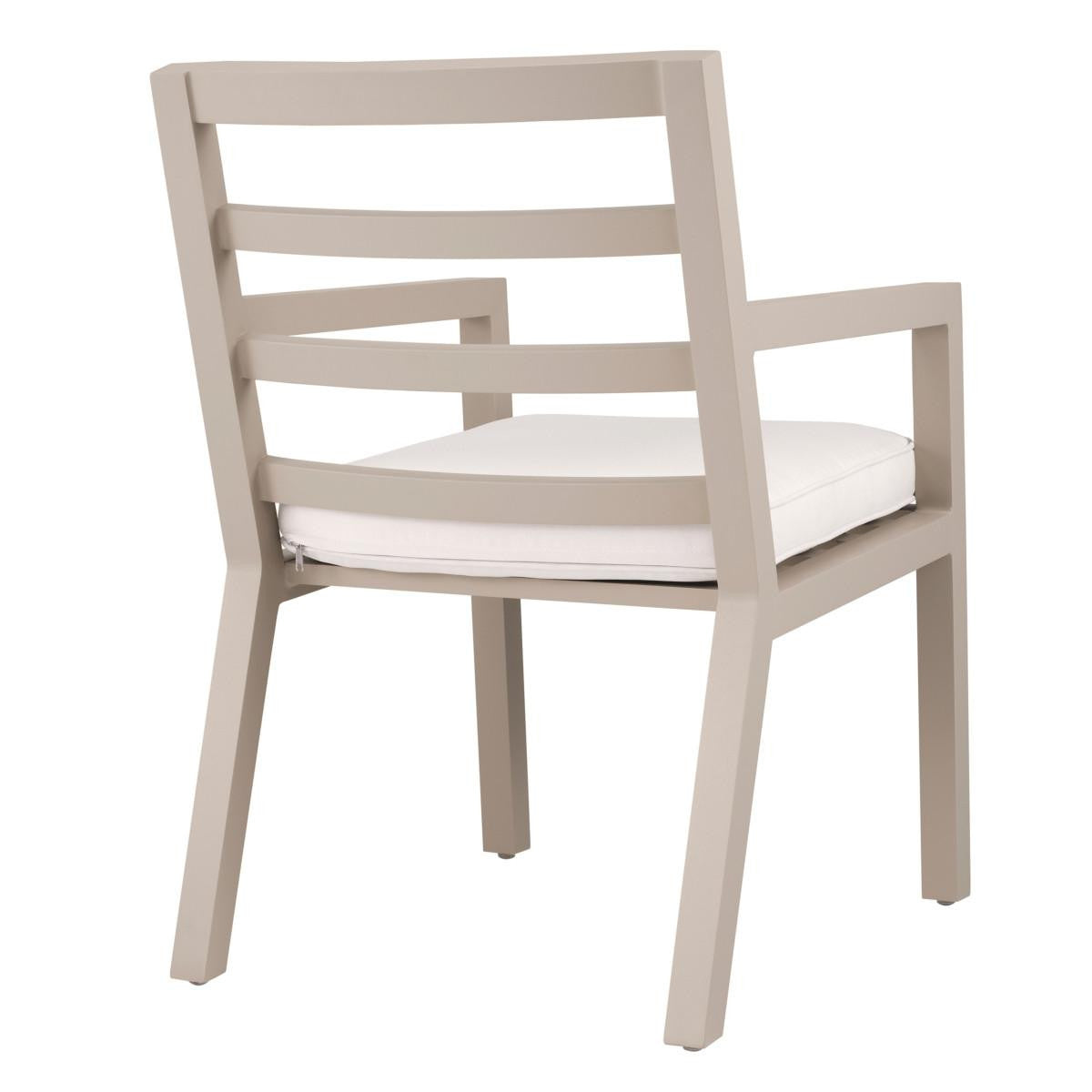 Eichholtz Delta Outdoor Dining Chair, Off-White Sunbrella Canvas, Sand, 21.85"W (113654 YV0J041RRD)