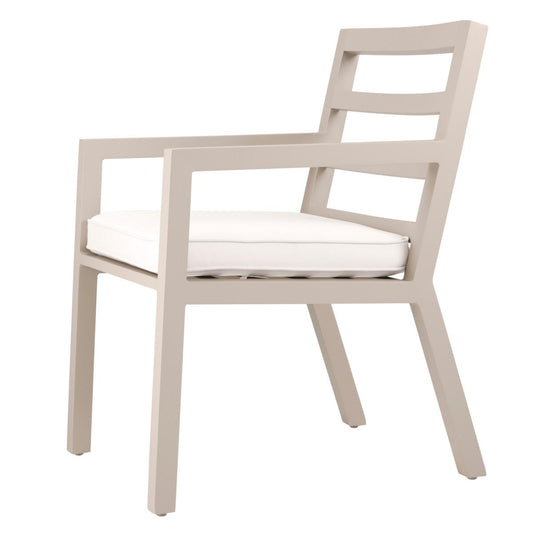 Eichholtz Delta Outdoor Dining Chair, Off-White Sunbrella Canvas, Sand, 21.85"W (113654 YV0J041RRD)