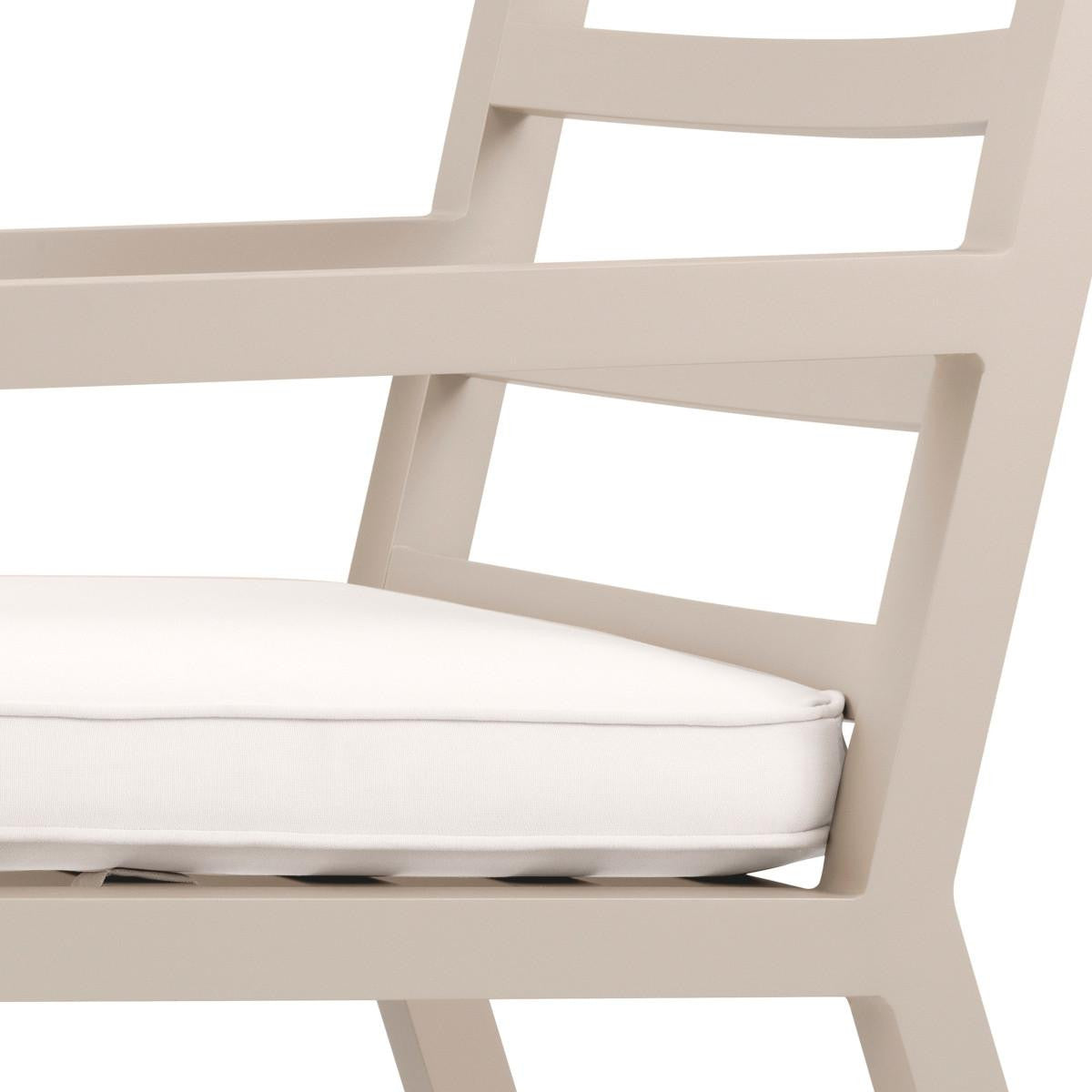 Eichholtz Delta Outdoor Dining Chair, Off-White Sunbrella Canvas, Sand, 21.85"W (113654 YV0J041RRD)