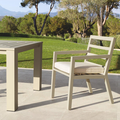 Eichholtz Delta Outdoor Dining Chair, Off-White Sunbrella Canvas, Sand, 21.85"W (113654 YV0J041RRD)