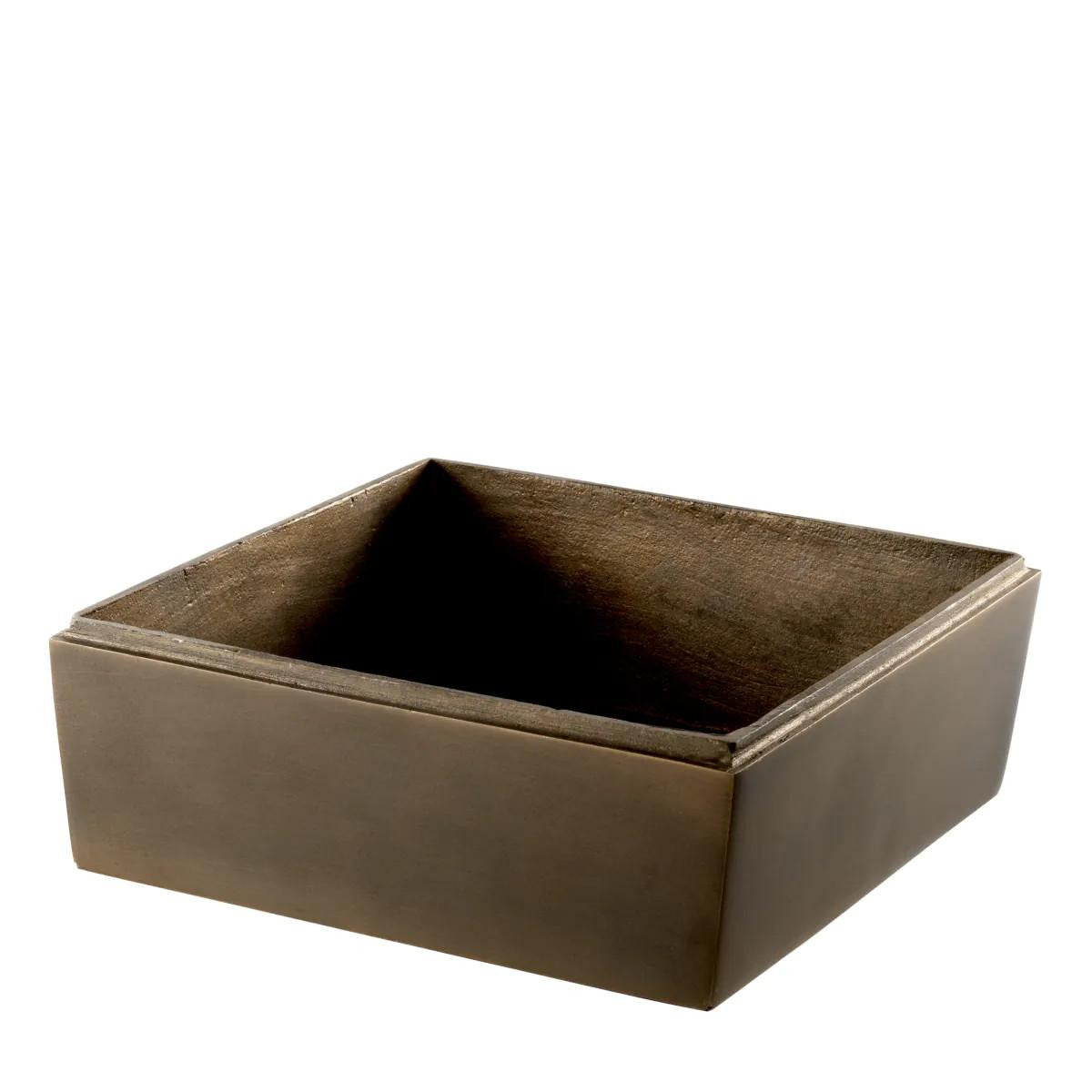 Eichholtz Deluxe Ashtray, Dark Antique Brass, 7.87"W (111073 YV0J03YP5J)