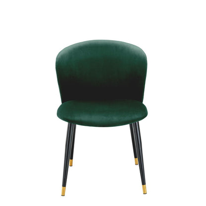 Volante Dining Chair Dark Green Velvet