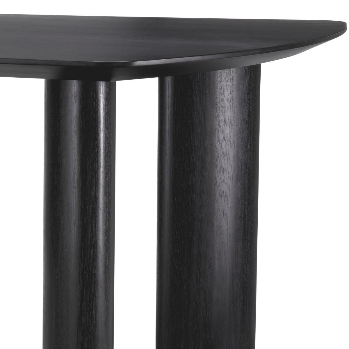Eichholtz Bergman S Dining Table - Charcoal Grey Oak