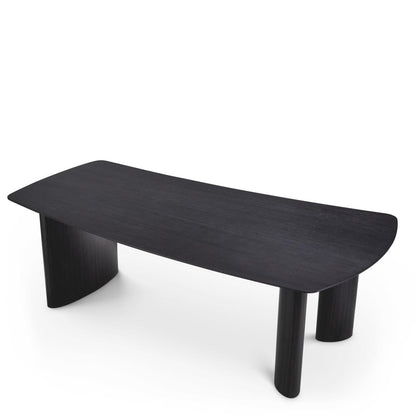 Eichholtz Bergman S Dining Table - Charcoal Grey Oak